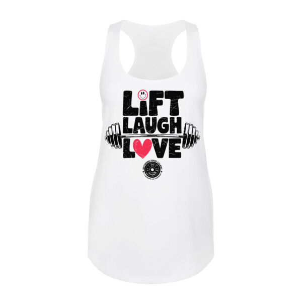 LIFT LAUGH LOVE - WOMEN'S FITTED TANK TOP - $B4TX7N$ Thumbnail